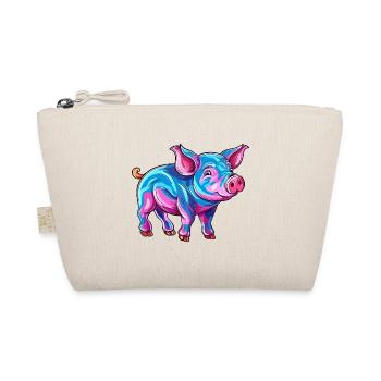 Cochon Aquarelle Colorée Dessin Animé Kawaii Animal - Trousse biologique - nature - Devant