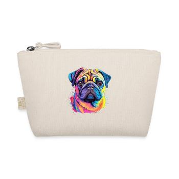 Carlin Chien Aquarelle Colorée Dessin Animé Kawaii Animal - Trousse biologique - nature - Devant