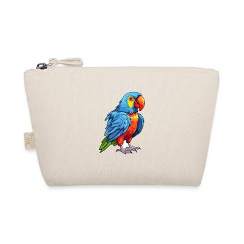 Parrot Colorful Watercolor Cartoon Kawaii Animal - Organic Pouch - nature - Front
