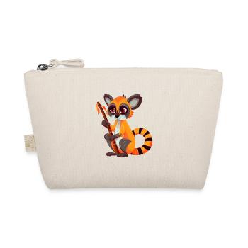 Lemur Colorful Watercolor Cartoon Kawaii Animal - Organic Pouch - nature - Front