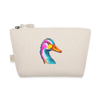 Goose Colorful Watercolor Cartoon Kawaii Animal - Organic Pouch - nature - Front