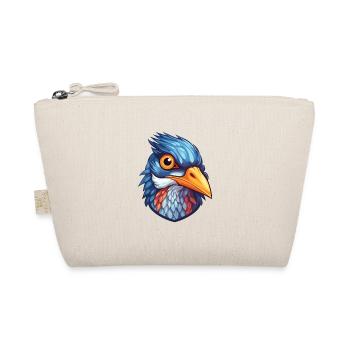 Cuckoo Colorful Watercolor Cartoon Kawaii Animal - Organic Pouch - nature - Front