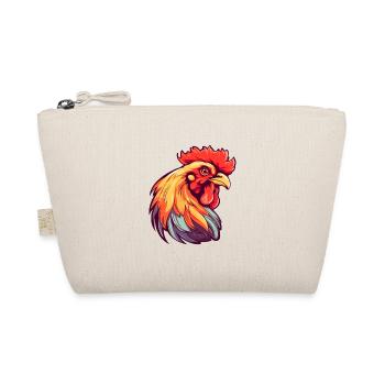 Huhn buntes Aquarell Cartoon Kawaii Tier - Bio-Täschchen - Natur - Vorne