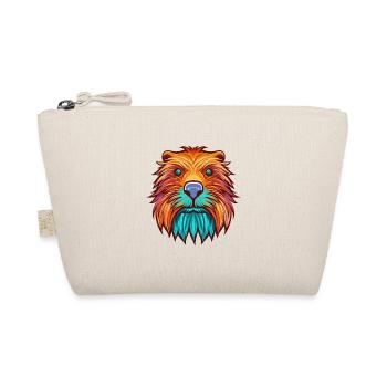 Beaver Colorful Watercolor Cartoon Kawaii Animal - Organic Pouch - nature - Front