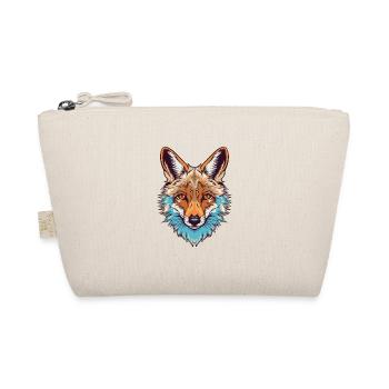 Coyote Colorful Watercolor Cartoon Kawaii Animal - Organic Pouch - nature - Front