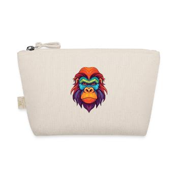 Orangutan Colorful Watercolor Cartoon Kawaii Anima - Organic Pouch - nature - Front