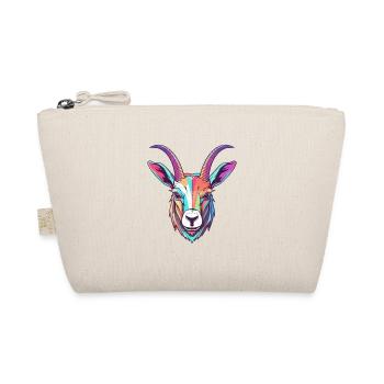 Oryx Buntes Aquarell Cartoon Kawaii Tier - Bio-Täschchen - Natur - Vorne