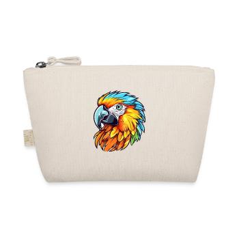 Parrot Colorful Watercolor Cartoon Kawaii Animal - Organic Pouch - nature - Front