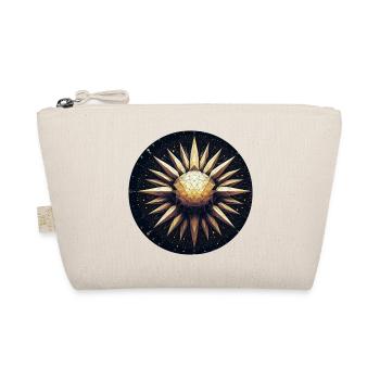 Golden sun with rays galaxy - Organic Pouch - nature - Front