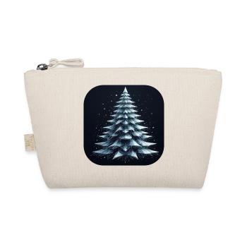 Christmas Tree Fir Tree Polygons Green - Organic Pouch - nature - Front