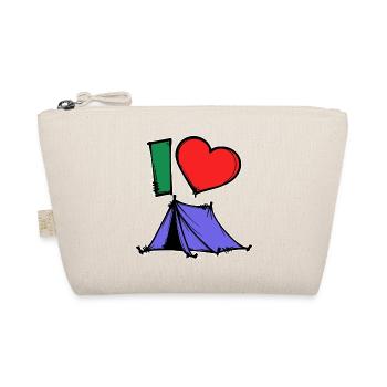 Déclaration de camping Randonneur Coeur Wanderlust Tentes - Trousse biologique - nature - Devant