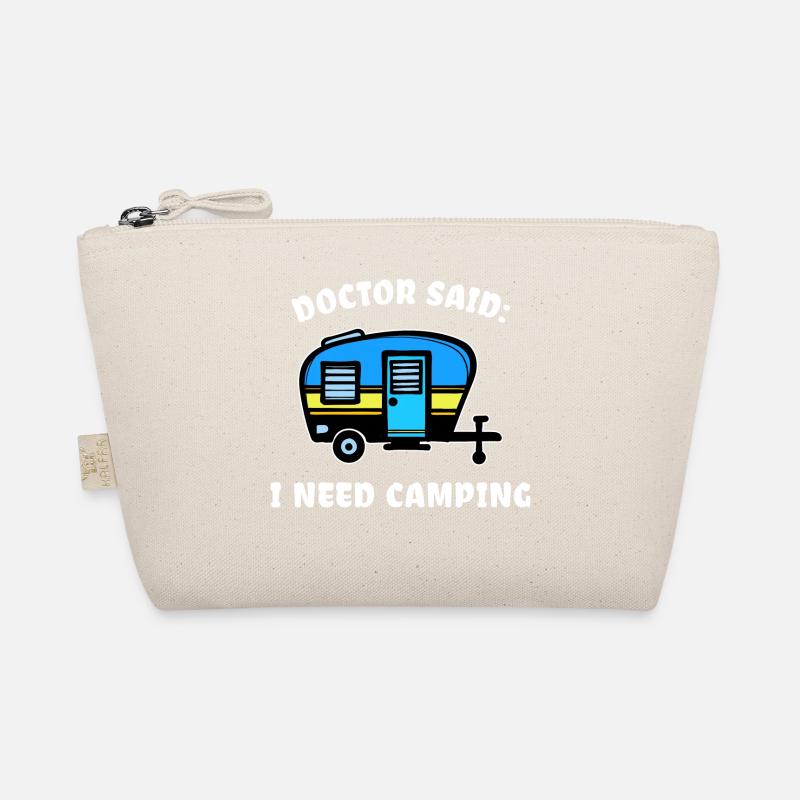 Urlaub Statement Wohnwagen Camping Wanderer Bio-Täschchen