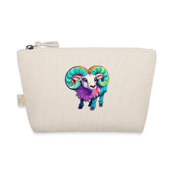 Ram Niedliche Karikatur Kawaii Aquarell Tier Haustier - Bio-Täschchen - Natur - Vorne