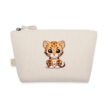 Ocelot Mignon Dessin Animé Kawaii Aquarelle Animal De Compagnie - Trousse biologique - nature - Devant