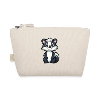 Stinktier niedliche Karikatur Kawaii Aquarell Tier Haustier - Bio-Täschchen - Natur - Vorne