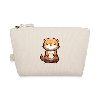 Loutre mignon dessin animé kawaii aquarelle animal animal de compagnie - Trousse biologique - nature - Devant