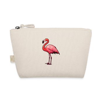 Flamingo Cute Cartoon Kawaii Watercolor Animal Pet - Organic Pouch - nature - Front
