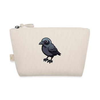 Corbeau mignon dessin animé kawaii aquarelle animal animal de compagnie - Trousse biologique - nature - Devant