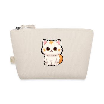 Katze niedliche Karikatur Kawaii Aquarell Tier Haustier - Bio-Täschchen - Natur - Vorne