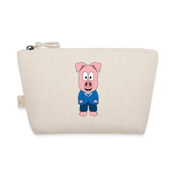 HOCHZEIT - BRÄUTIGAM - HEIRATEN - TIER - SCHWEIN - Bio-Täschchen - Natur - Vorne