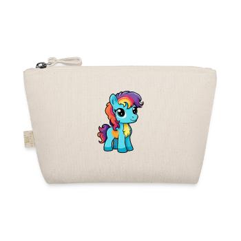 ponny niedliche karikatur kawaii aquarell tier haustier - Bio-Täschchen - Natur - Vorne