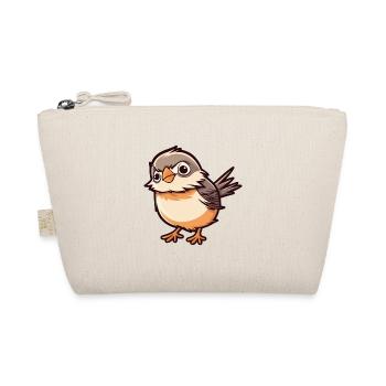Moineau mignon dessin animé kawaii aquarelle Animal de compagnie - Trousse biologique - nature - Devant
