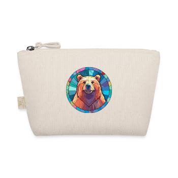 Bär Buntglas Bunte Karikatur Kawaii Tier - Bio-Täschchen - Natur - Vorne