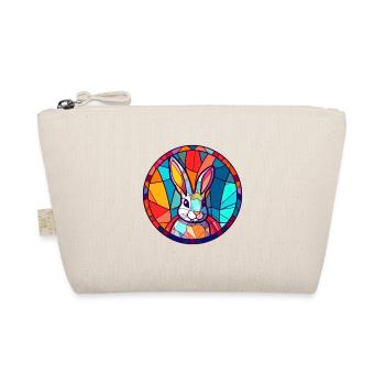 Hasen-Buntglas-Bunt-Cartoon-Kawaii-Tier - Bio-Täschchen - Natur - Vorne