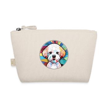 Bichons Frise chien vitrail coloré dessin animé K - Trousse biologique - nature - Devant
