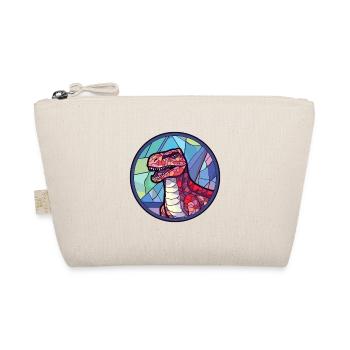 Dinosaure vitrail coloré dessin animé Kawaii Ani - Trousse biologique - nature - Devant