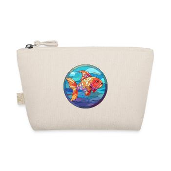Fish Stained Glass Colorful Cartoon Kawaii Animal - Organic Pouch - nature - Front