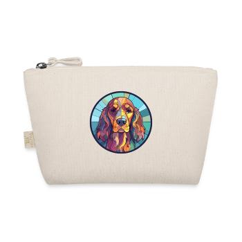 Cocker anglais Spaniel chien vitrail coloré - Trousse biologique - nature - Devant
