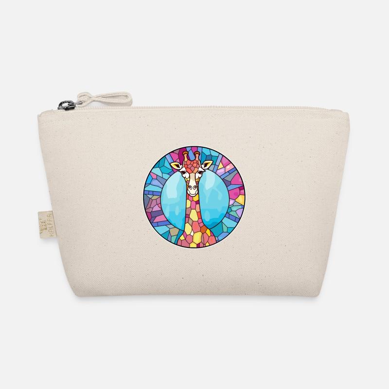 Giraffe Buntglas Bunte Karikatur Kawaii Anim Bio-Täschchen