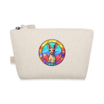 Kangourou vitrail coloré dessin animé Kawaii Ani - Trousse biologique - nature - Devant