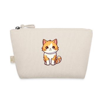 Katze niedliche Karikatur Kawaii Aquarell Tier Haustier - Bio-Täschchen - Natur - Vorne
