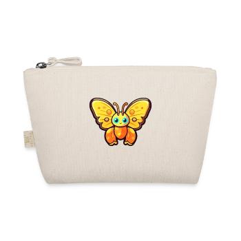 Butterfly Cute Cartoon Kawaii Watercolor Animal Pe - Organic Pouch - nature - Front