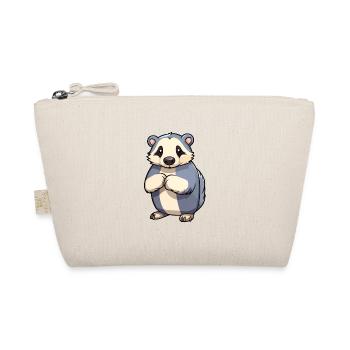 Blaireau Mignon Dessin Animé Kawaii Aquarelle Animal Animal De Compagnie - Trousse biologique - nature - Devant