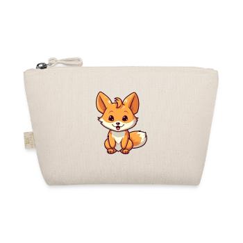 Fuchs Niedliche Karikatur Kawaii Aquarell Tier Haustier - Bio-Täschchen - Natur - Vorne
