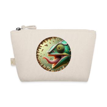 Caméléon avec des abeilles et une longue langue - Trousse biologique - nature - Devant