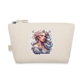 Woman / Lady / Blonde / Pretty / Feminine / Female - Organic Pouch - nature - Front