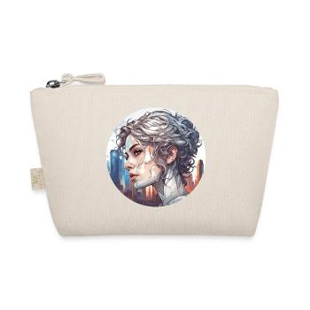 Woman / Lady / Blonde / Pretty / Feminine / Female - Organic Pouch - nature - Front