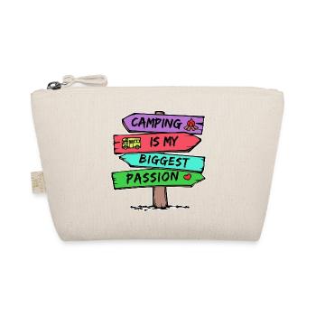 Camping Statement Motorhome Heart Camper Relax - Organic Pouch - nature - Front