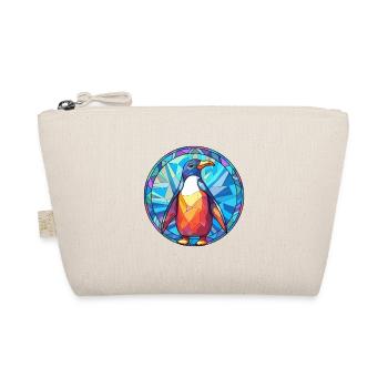 Pingouin vitrail coloré dessin animé Kawaii Anim - Trousse biologique - nature - Devant