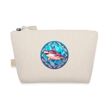 Requin vitrail coloré dessin animé Kawaii Animal - Trousse biologique - nature - Devant