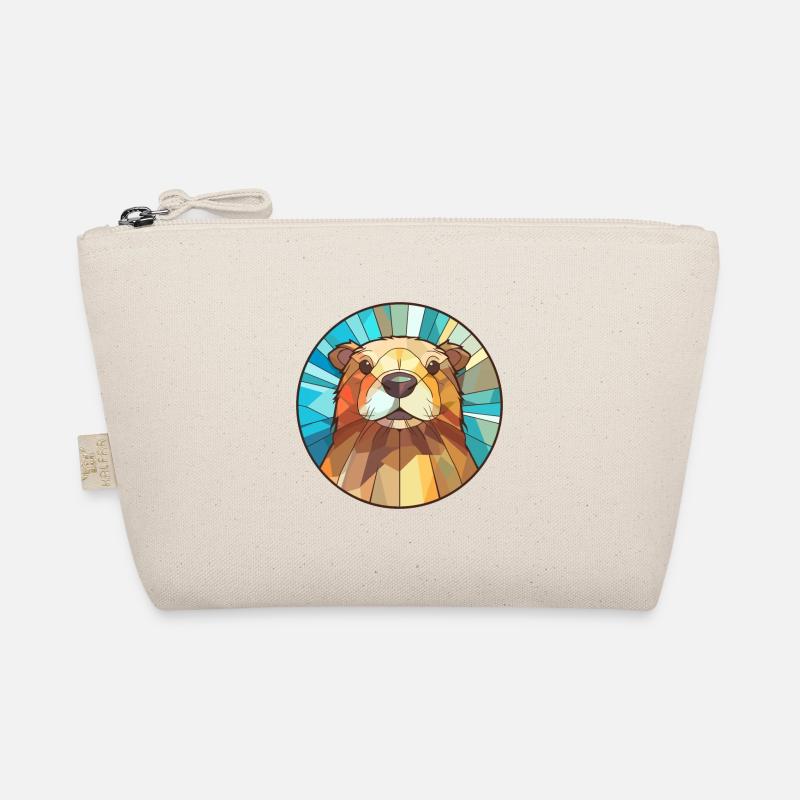 Castor vitrail coloré dessin animé Kawaii Anima Trousse biologique