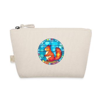 Écureuil vitrail coloré dessin animé Kawaii Ani - Trousse biologique - nature - Devant
