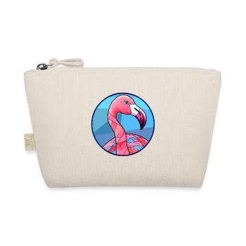Flamant rose vitrail coloré dessin animé Kawaii Ani - Trousse biologique - nature - Devant