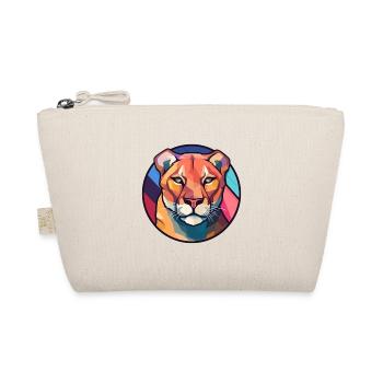 Cougar vitrail coloré dessin animé Kawaii Anima - Trousse biologique - nature - Devant