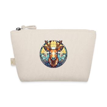 Cerf vitrail coloré dessin animé Kawaii Animal - Trousse biologique - nature - Devant