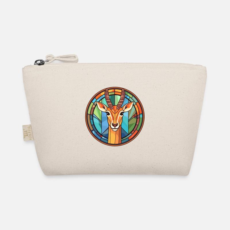 Impala vitrail coloré dessin animé Kawaii Anima Trousse biologique